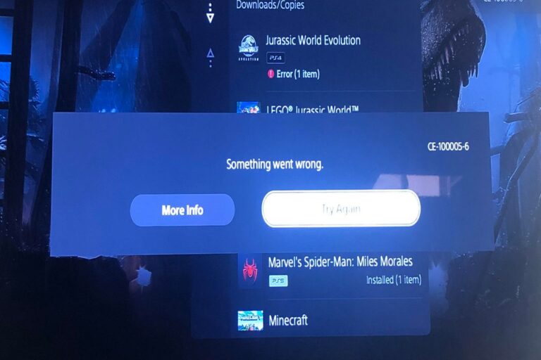Understanding & Fixing PS5 Error Code (CE-100005-6)