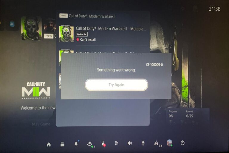 Understanding & Fixing PS5 Error Code (CE-100009-0)