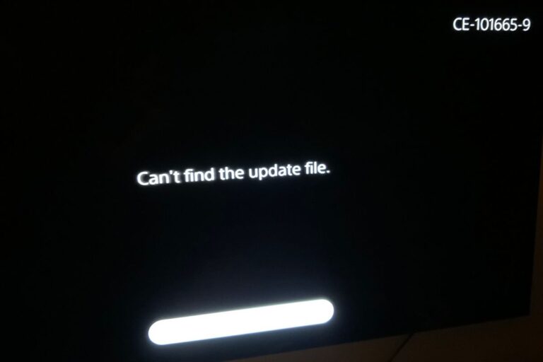 Understanding & Fixing PS5 Error Code (CE-101665-9)