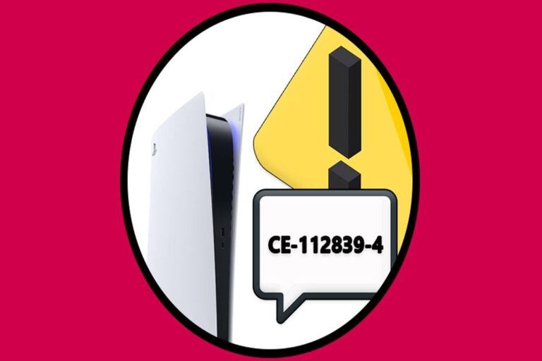 Understanding & Fixing PS5 Error Code (CE-112839-4)
