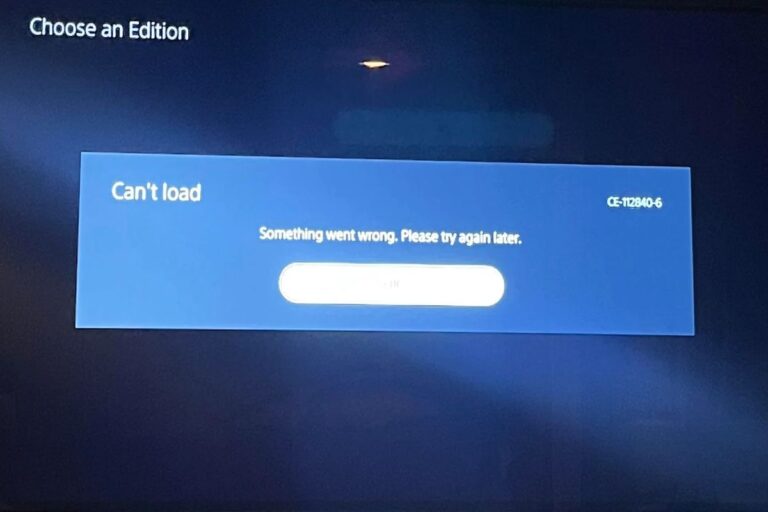 Understanding & Fixing PS5 Error Code (CE-112840-6)