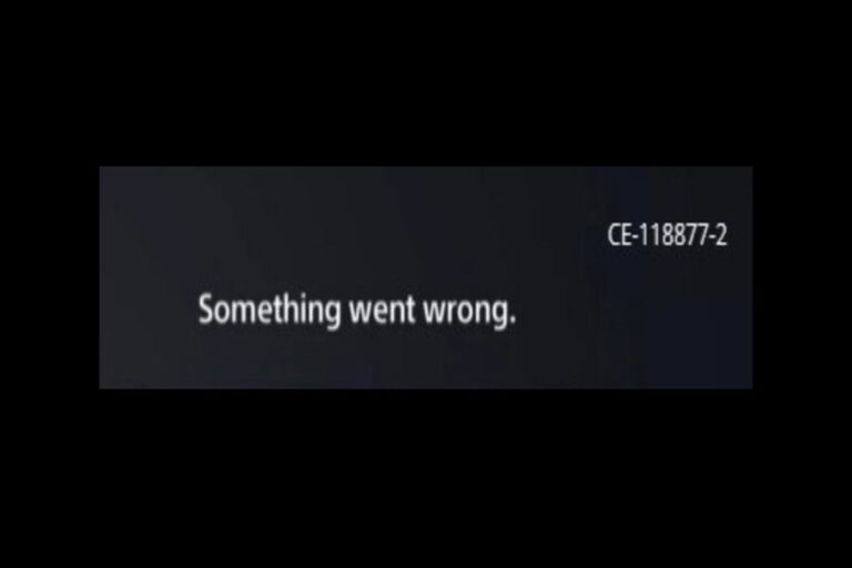 Understanding & Fixing PS5 Error Code (CE-118877-2)