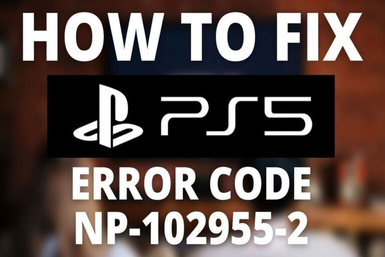 Understanding & Fixing PS5 Error Code (NP-102955-2)
