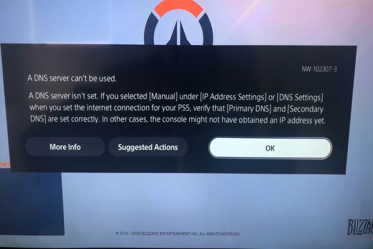 Understanding & Fixing PS5 Error Code (NW-102307-3)