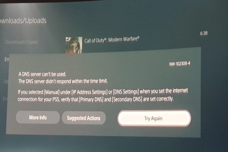 Understanding & Fixing PlayStation Error Code (NW-102308-4)