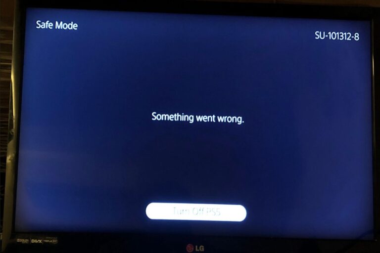 Understanding & Fixing PS5 Error Code (SU-101312-8)