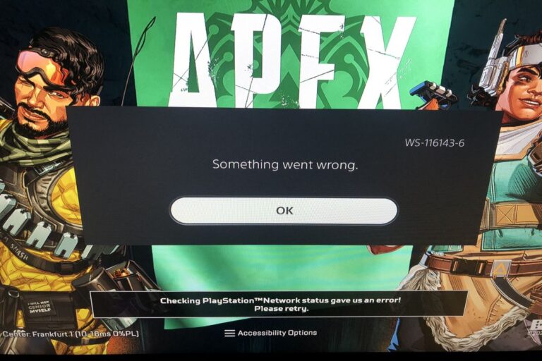 Understanding & Fixing PS5 Error Code (WS-116143-6)