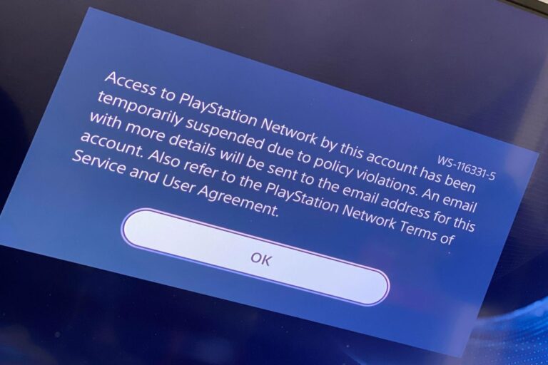 Understanding & Fixing PS5 Error Code (WS-116331-5)