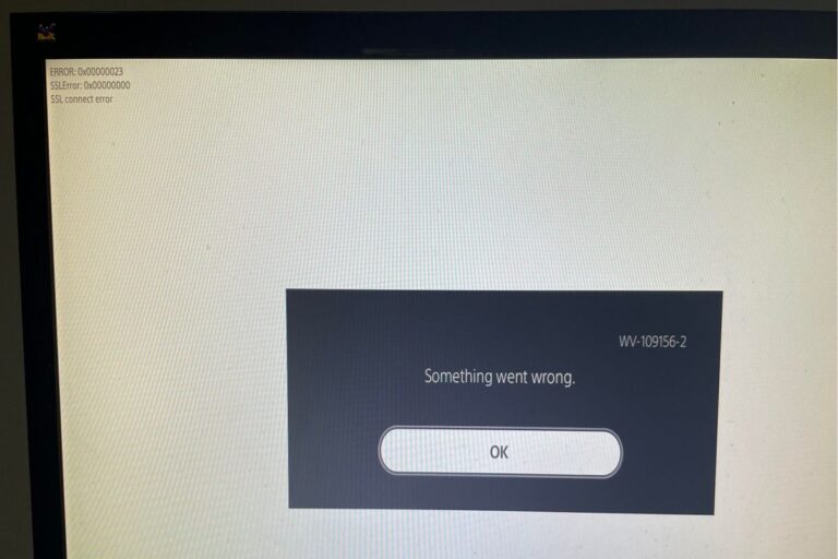 Understanding & Fixing PS5 Error Code (WV-109156-2)