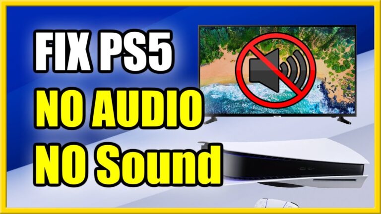 How To Fix PS5 No Sound Issue